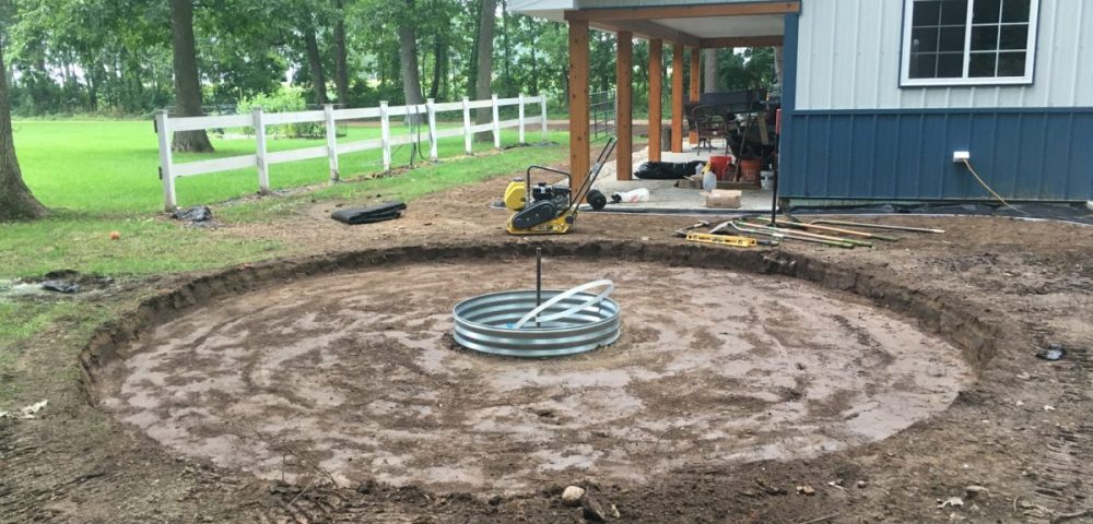 Fire Pit Installation In Kalamazoo Platinum Ponds Landscaping