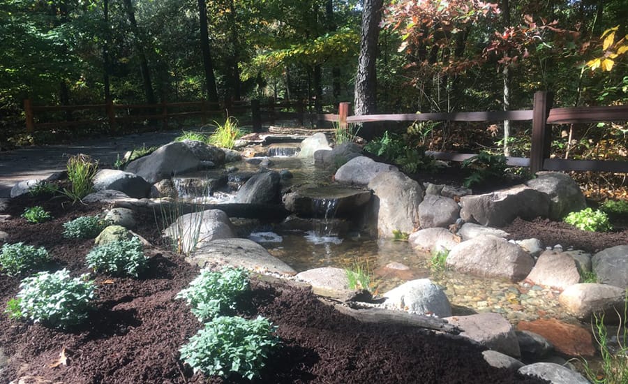 Spring is here, use GREAT STUFF® Pond & Stone to help in your creation of  outdoor water features …