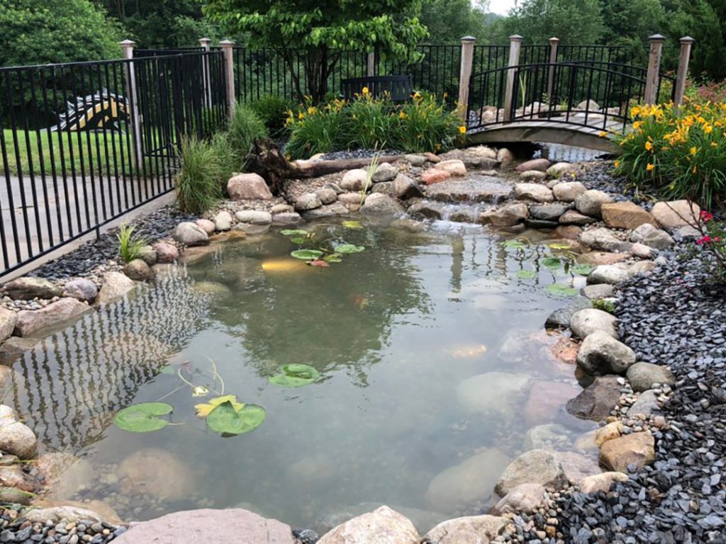 backyard koi pond | Platinum Ponds & Landscaping