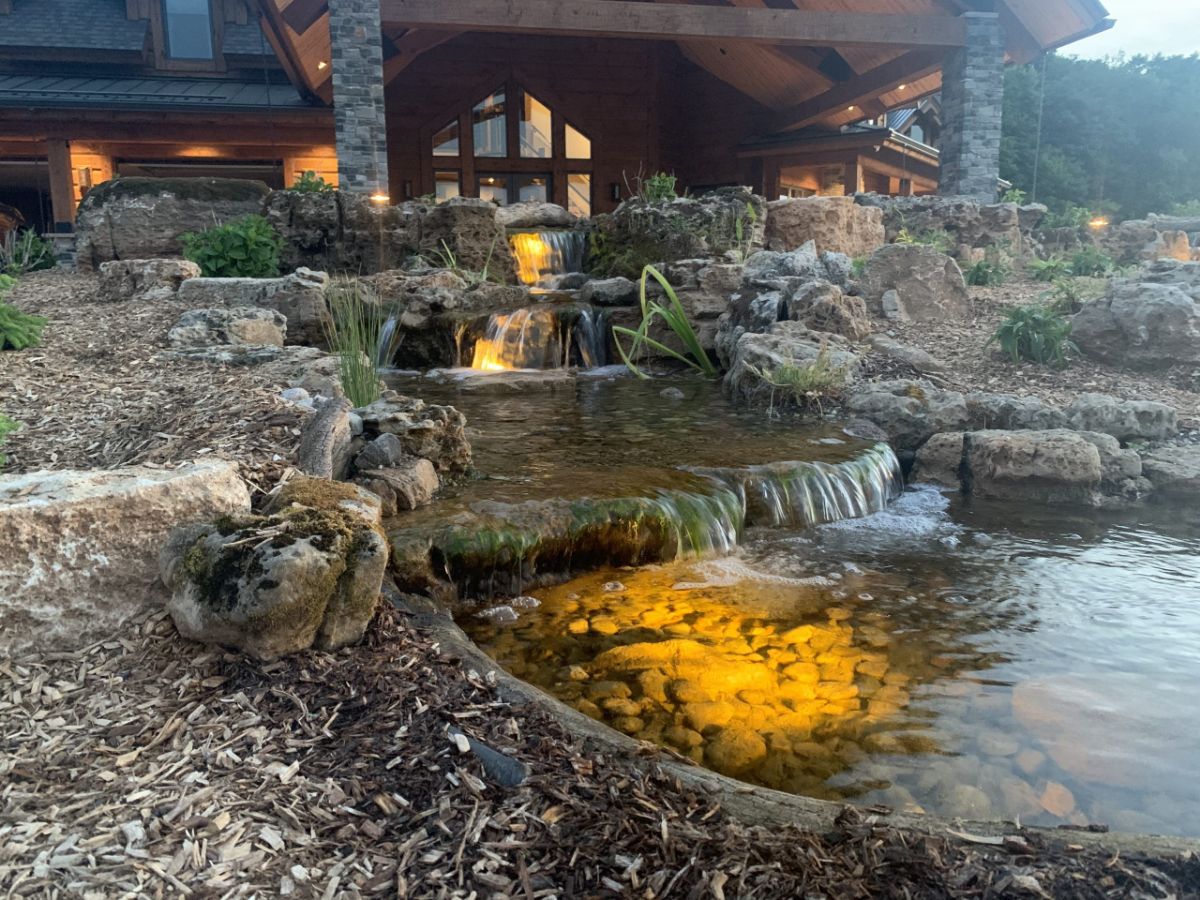 Waterfall pond
