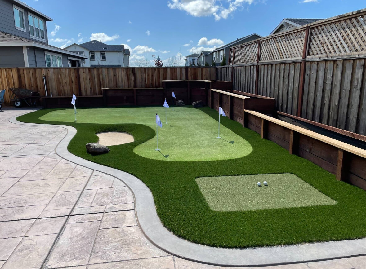 Perfect Backyard Putting Green - Location
