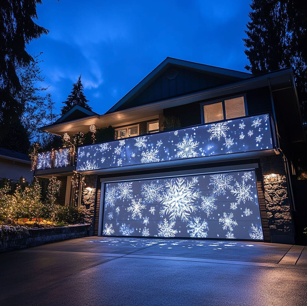 Projected Holiday Scenes