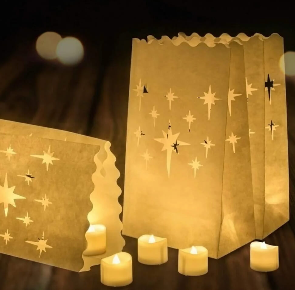 Lighted Pathway with Luminaries