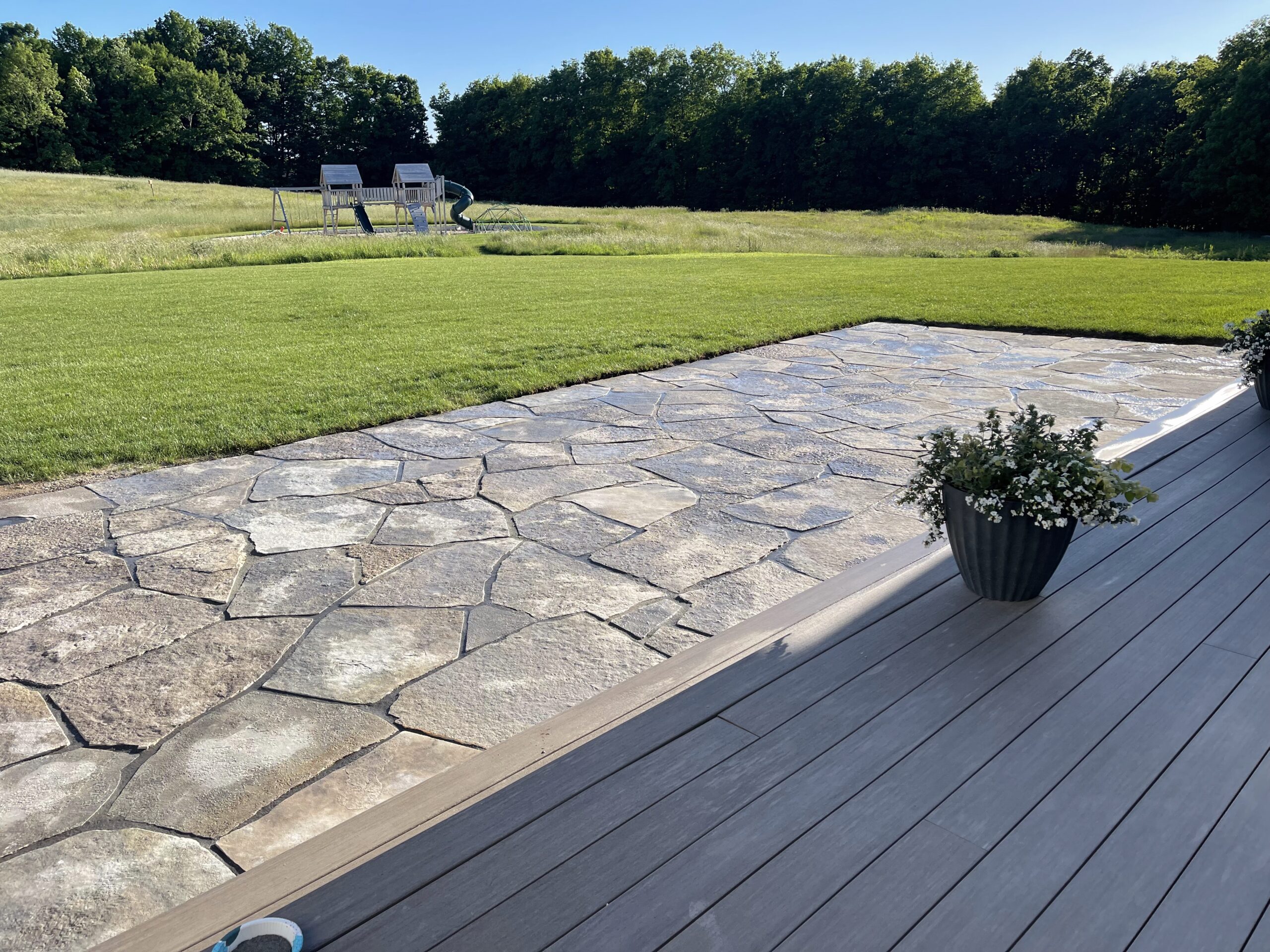 flagstone patio