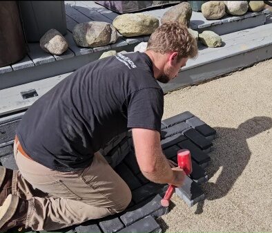 Jim working